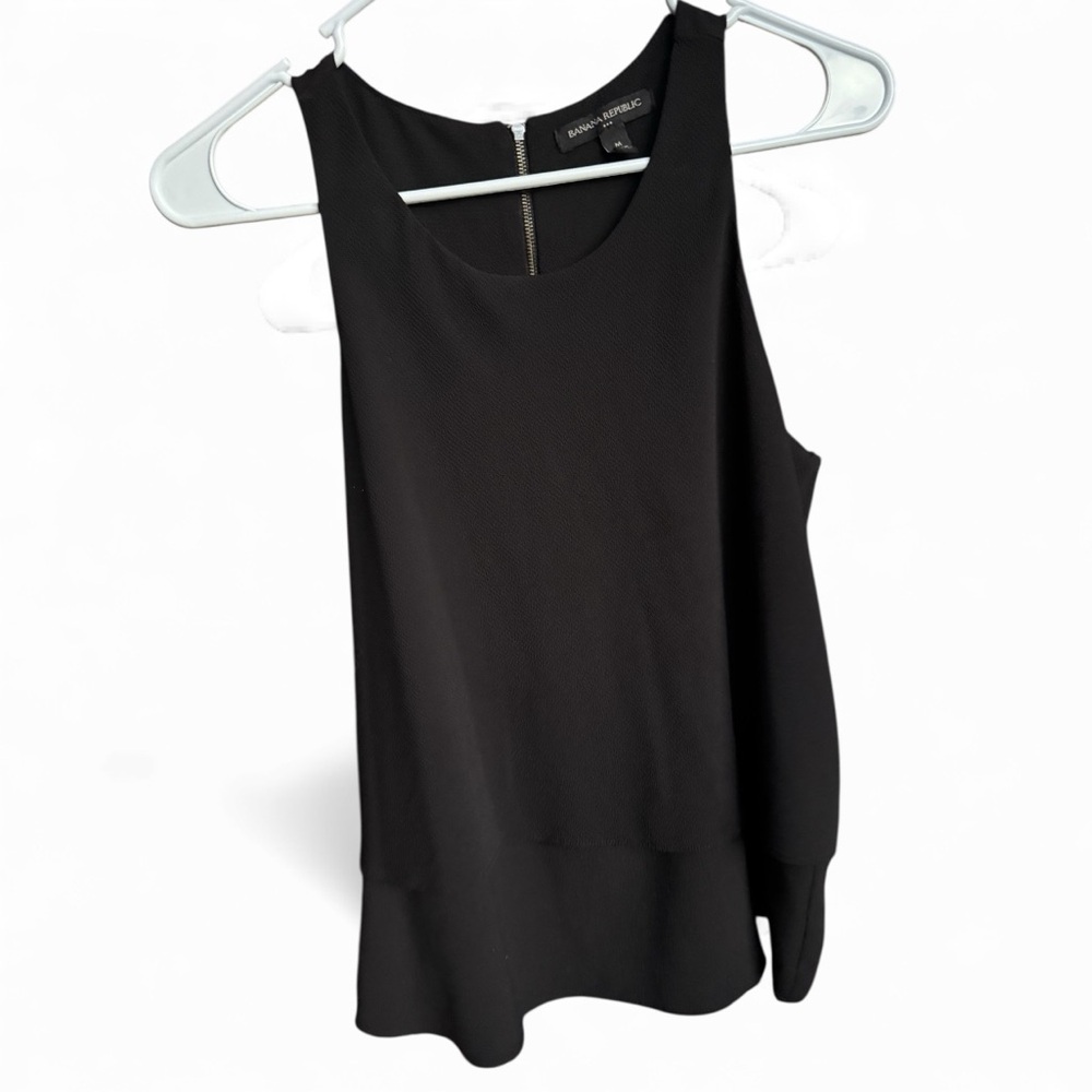 Banana Republic Black Sleeveless Blouse